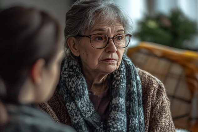Two women sitting together, one looking away in the distance. Image by Vilius Kukanauskas from Pixabay.&nbsp;